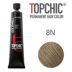 Goldwell Topchic 8N - Стойкая краска для волос - Светло-русый 60 мл.