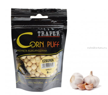 Corn puff 4мм/20гр Czosnek TRAPER (Трапер) Кукуруза воздушная чеснок