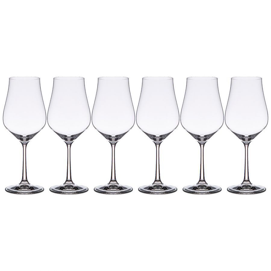 Набор бокалов для вина 350мл из 6 штук "Tulipa" h=22 см.