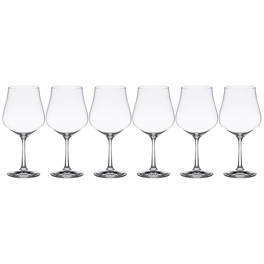 Набор бокалов для вина 600 мл из 6 штук "Tulipa" h=22 см.