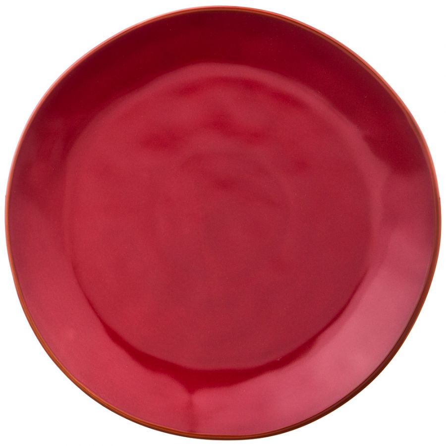 Тарелка обеденная "Concerto" d=26 см винный красный
