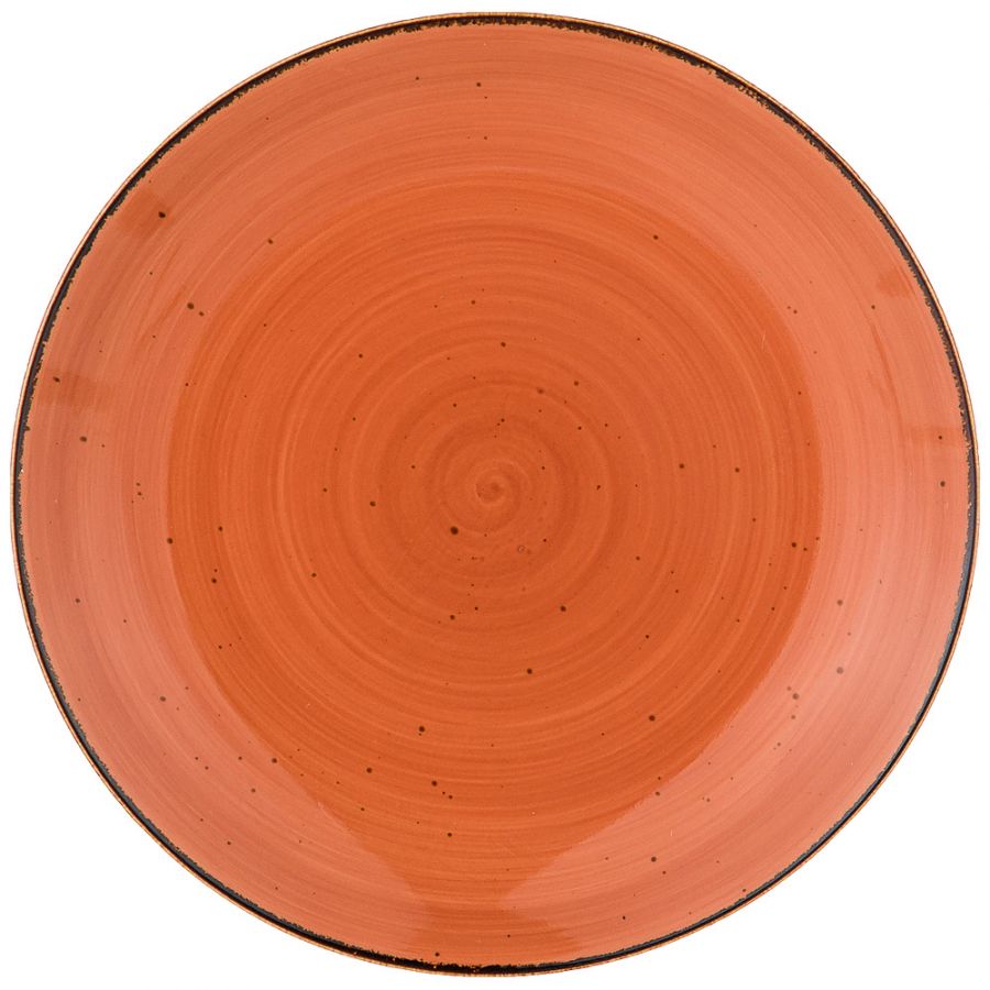 Тарелка обеденная "Nature" 26.5см, оранжевая (ПРОДАЁТСЯ КРАТНО 2 шт.)