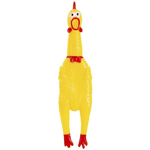 Виниловая игрушка-пищалка для собак Орущая Курица, 32 см