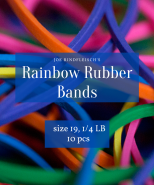 Профессиональные резинки Joe Rindfleisch's SIZE 19 Rainbow Rubber Bands (разноцветные)