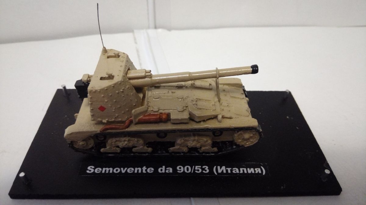 Итальянская САУ Semovente da 90/53 1943 в масштабе 1/72