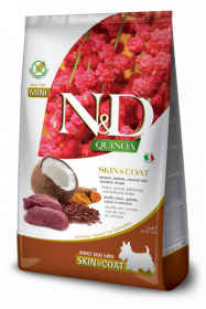 N&D Dog Quinoa Skin&coat Venison Adult Mini (Оленина, киноа для собак мелких пород. Здоровье кожи и шерсти)