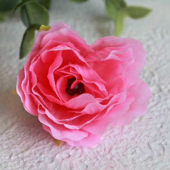 Цветок "Розочка" 4 см., ярко-розовая