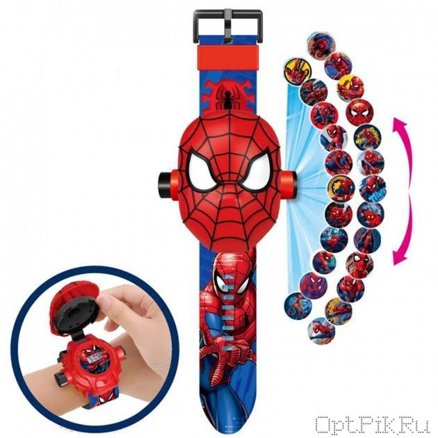 Электронные часы с проектором "Человек паук"