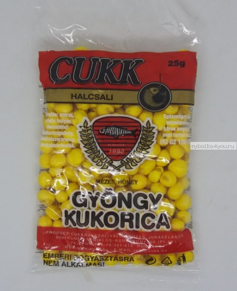 Вулканизированная кукуруза Cukk 25г, Yellow, honey (желтая, мед)