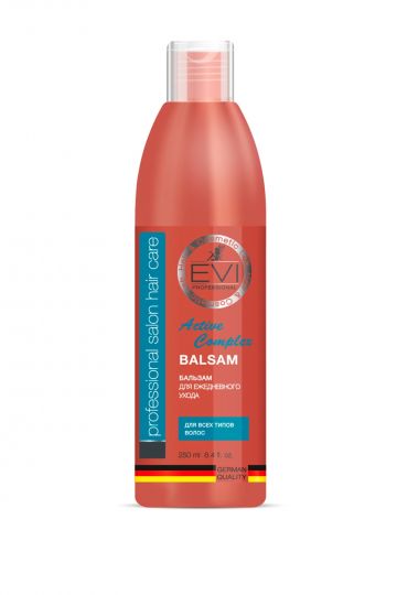 Бальзам-ополаскиватель «Активный комплекс» для всех типов  волос, 250 мл. «EVI»