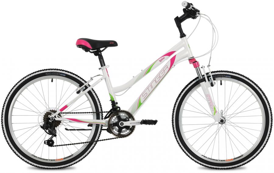 Подростковый горный (MTB) велосипед Stinger Latina 24 (2021) белый 12" Белый (146486)