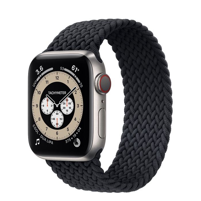 Часы Apple Watch Edition Series 6 GPS + Cellular 40mm Titanium Case with Charcoal Braided Solo Loop
