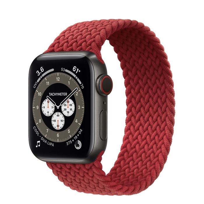Часы Apple Watch Edition Series 6 GPS + Cellular 40mm Space Black Titanium Case with (PRODUCT)RED Braided Solo Loop