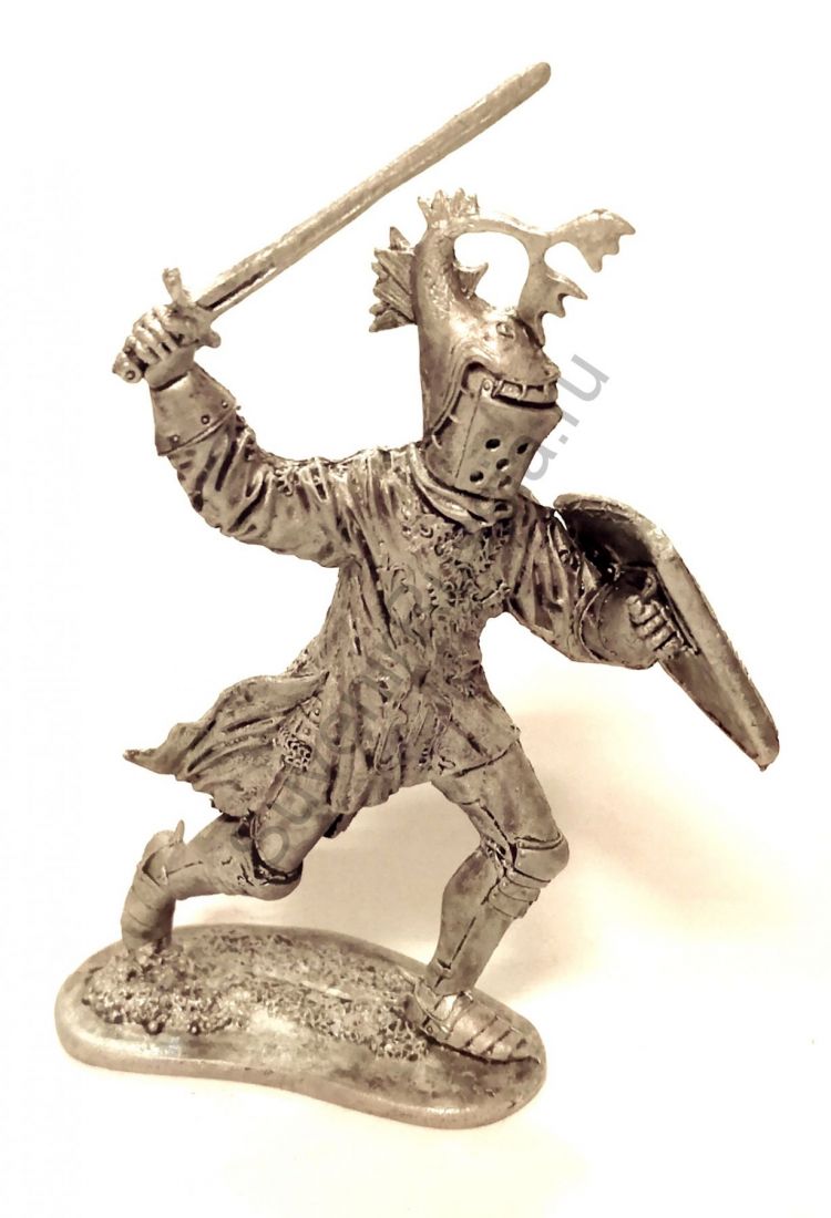 Фигурка Бургундский рыцарь Робер де Мамин, нач.15 века олово