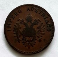5 чентезимо 1852 Италия Австрия XF Редкость