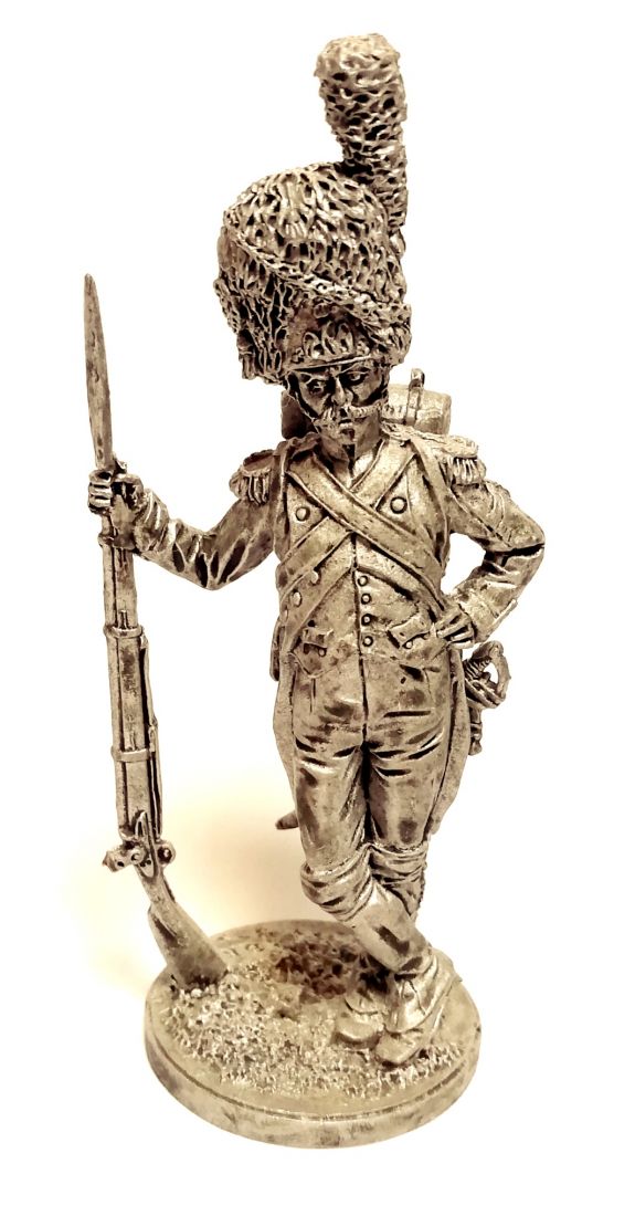 Фигурка Рядовой полка пеших гренадер Имп. Гвардии. Франция, 1804-15 гг. олово