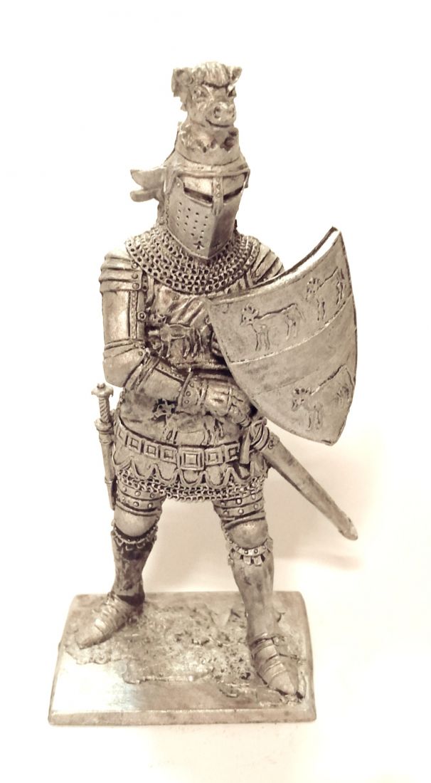 Фигурка Сэр Хью Калвли. Англия, 2-я пол. 14 века олово