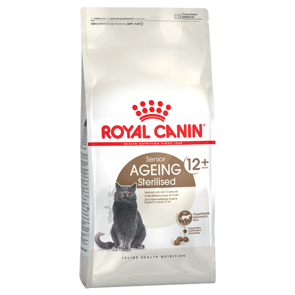 Сухой корм для стерилизованных пожилых кошек Royal Canin Ageing Sterilised 12+ 2 кг