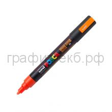 Маркер декоративный UNI POSKA 1,8-2,5мм флуоресцентно-оранжевый цветF4 PC-5M