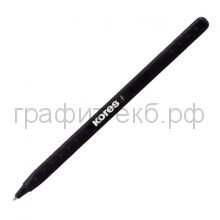 Ручка шариковая Kores Super Slide черная K0R-M 37022