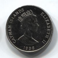 25 центов 1996 Каймановы острова