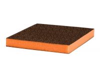 Р280 Siasponge flax pad Абразивная губка двусторонняя 98х120х13 мм, (Оранжевая)