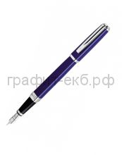 Ручка перьевая Waterman Exception Slim СТ синий лак S0637090