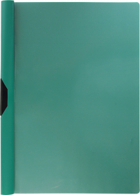 Папка-клип пластиковая ErichKrause® Clipfile, A4, зеленый (в пакете по 12 шт.)