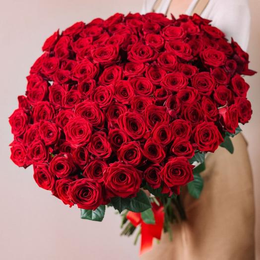 Розы красные 50см