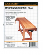 План - схема с чертежами современного деревянного столярного верстака с двумя тисками и лотком для инструментов Modern workbench 05L01.01 М00004898