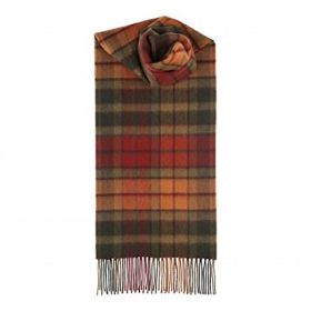 шарф 100% шерсть ягнёнка ,тартан клана Бьюкенен (осенний вариант)  Autumn Buchanan Tartan,плотность 6