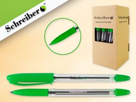 Ручка масляная, 0,7мм, цвет чернил- зеленый (Россия) (арт. S 0077)