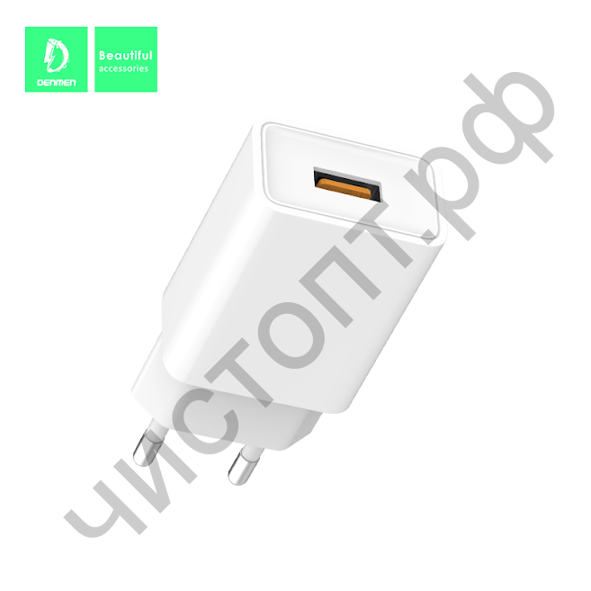 СЗУ Denmen DC01 с USB выходом белый 2400mA