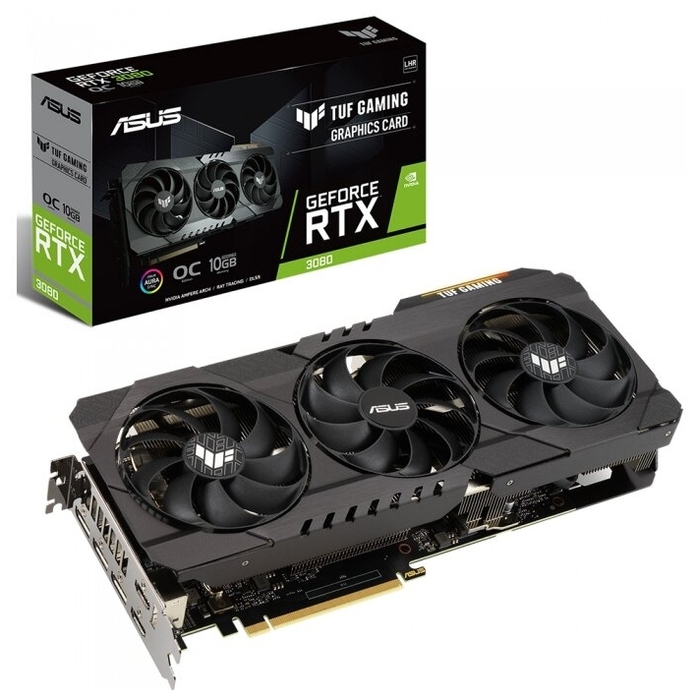 Видеокарта 10 Gb Asus GeForce RTX 3080 Tuf Gaming (TUF-RTX3080-O10G-V2-GAMING)