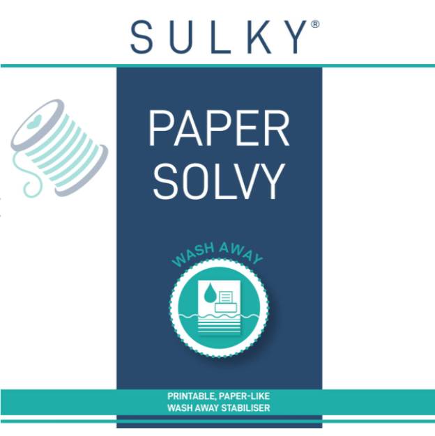 Водорастворимая бумага SULKY PAPER SOLVY (12 листов)