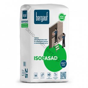 Bergauf Isofasad клей для плит из пенополистирола и минеральной ваты, 25кг, шт код:046999