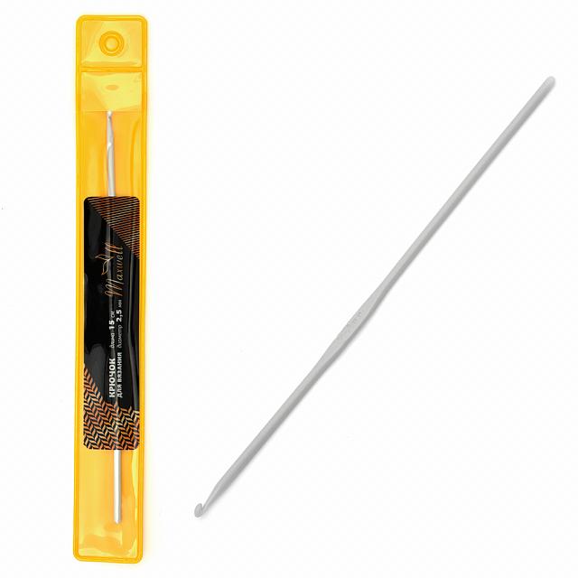 фото Крючок для вязания Maxwell Gold без ручки, металл со специальным покрытием 15 см 2,5 мм