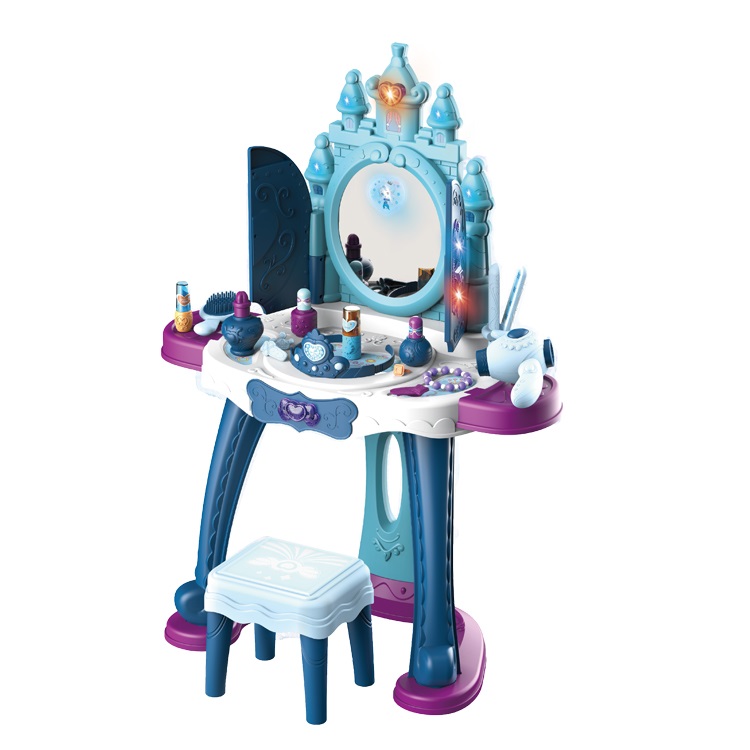Детское трюмо туалетный столик со стульчиком Ледяной замок (8223B)