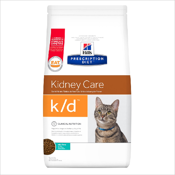 Сухой корм для кошек Hills Diet K/D диета для лечения почек, сердца и нижнего отдела мочевыводящих путей с тунцом