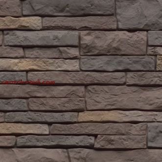 Фасадная панель Nailite "Stacked-Stone Premium" Огненный каштан / Chestnut Hills