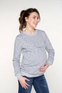 Джемпер для беременных и кормящих, серый 2-НМ 38614