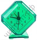 Часы -будильник настол. Perfeo Quartz "PF-TC-002", ромб. 7,5*8,5 см, зелёные
