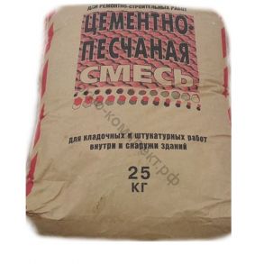 Уральский Мастеровой Кладочно-монтажная песчано-цементная смесь, 25 кг, шт код:062376
