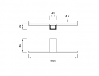 Двойной держатель для туалетной бумаги Cea Design DUET DET 98 схема 2