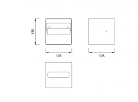 Держатель для туалетной бумаги Cea Design STEM POR 03 схема 2