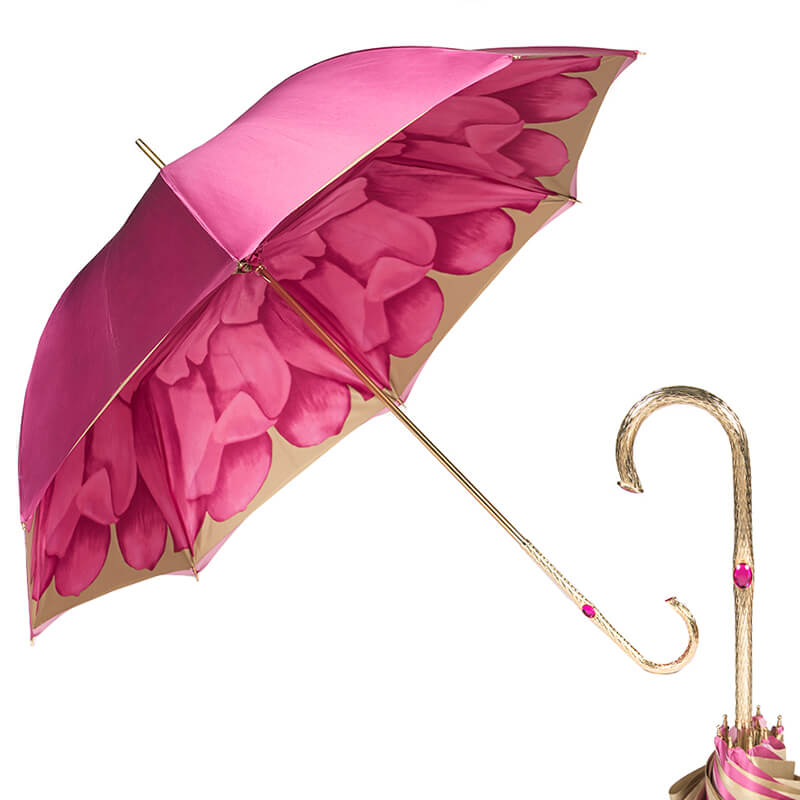 Зонт-трость Pasotti Rosa Georgin Oro