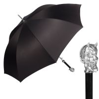 Зонт-трость Pasotti Devil Silver Oxford Black