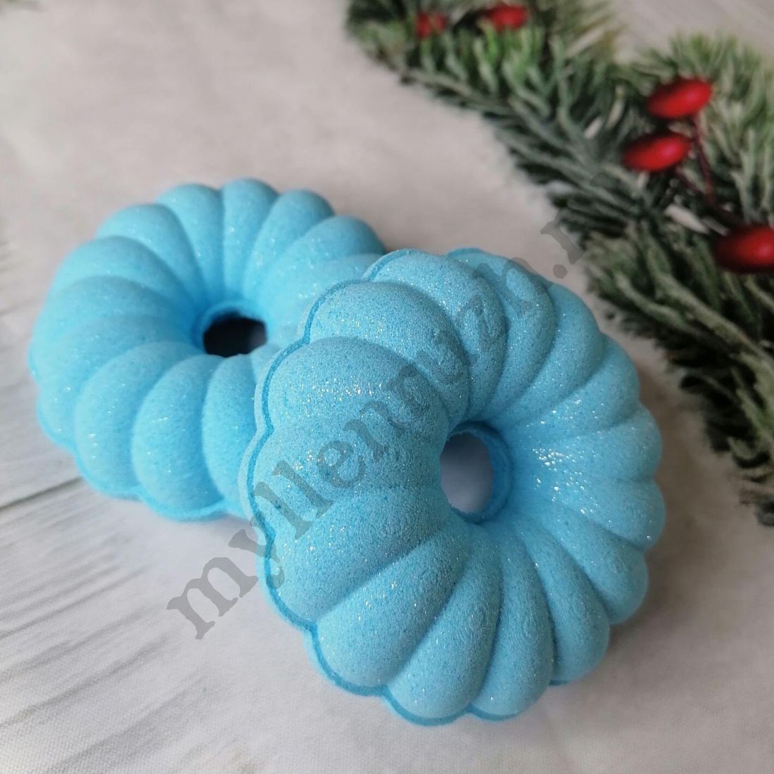 3D форма для бомбочек, Зефирный пончик 7 см (предварительный заказ)