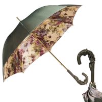 Зонт-трость Pasotti Oliva Fiore Pelle