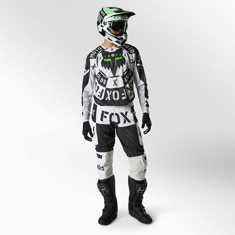 Fox 360 Nobyl Black/White (2022) джерси и штаны для мотокросса